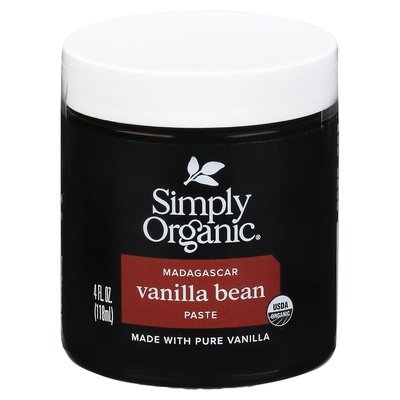 Simply Organic Vanilla Bean Paste Madagascar 6/4 OZ [UNFI #2835650] [ebt]