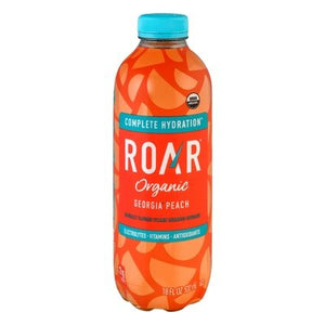 Roar Organic Vitamin Enhanced Beverage Organic Georgia Peach 12/18 OZ [UNFI #2300424] [ebt] T