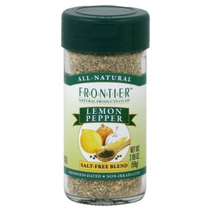 Frontier Nat Prod Co-Op Lemon Pepper Salt-Free Blend 2.08 OZ [UNFI #0335885] [ebt]