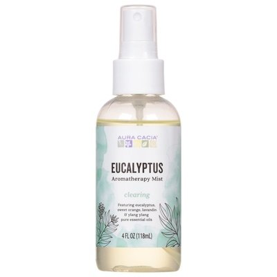 Aura Cacia Aromatherapy Mist Eucalyptus Clearing 1/4 OZ [UNFI #276956] T