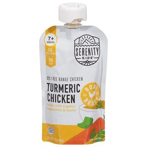 Serenity Kids Turmeric Chicken 7+ Months 6/3.5 OZ [UNFI #2634947] [ebt]