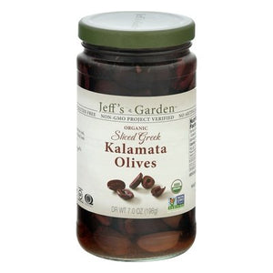 Jeffs Garden Kalamata Olives Organic Sliced Greek 6/7 OZ [UNFI #1142702] [ebt]