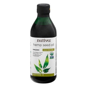 Nutiva Hemp Seed Oil Cold Pressed Organic 16 OZ [UNFI #3023421] [ebt]