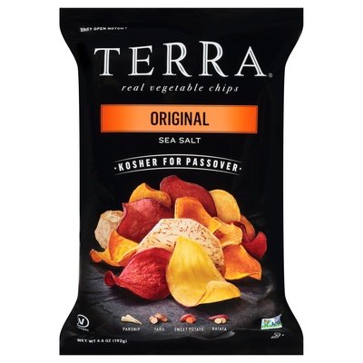 Terra Chips Vegetable Chips Real Original Sea Salt 12/6.8 OZ [UNFI #2795219] [ebt]