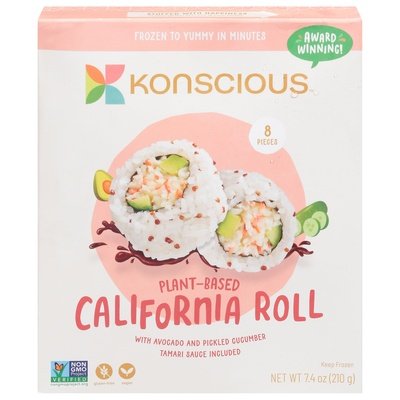 Konscious California Rolls Vegan 8/7.4 OZ [UNFI  #2973469]