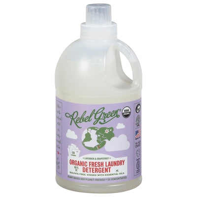 Rebel Green Detergent Organic Fresh Laundry Lavender & Grapefruit Og2 4/68 oz [UNFI #3220456] T