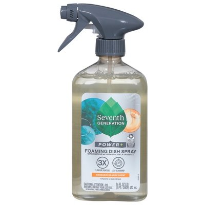 Seventh Generation Dish Spray Foaming Mandarin Orange Scent 6/16 OZ [UNFI #2921112] T