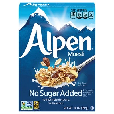 Alpen Muesli No Sugar Added 12/14 OZ [UNFI #0701169] [ebt]