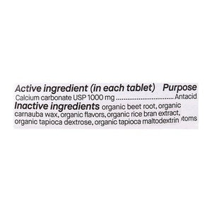 Genexa Antacid Maximum Strength 1000 mg Berry & Vanilla Chewable Tablets 72 TAB [UNFI #2515682] T