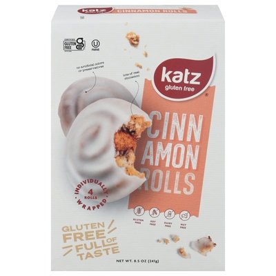 Katz Gluten Free Cinnamon Rolls 6/8.5 OZ [UNFI  #2835692]