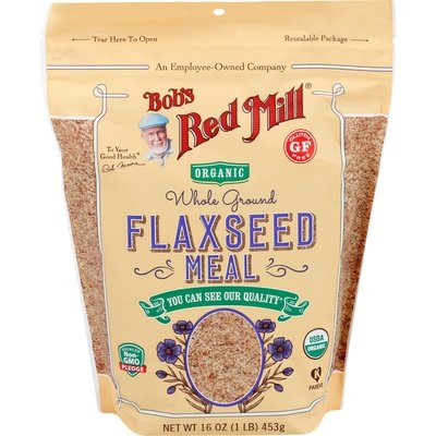 Bobs Red Mill Flax Seed Meal Organic Whole Ground 4/16 OZ [UNFI #2153336] [ebt]