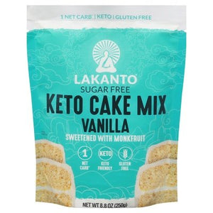 Lakanto Cake Mix Keto Sugar Free Vanilla 8/8.8 OZ [UNFI #2811388] [ebt]