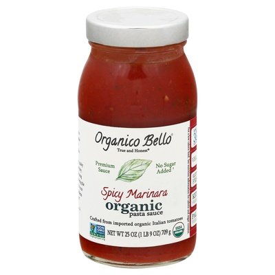 Organico Bello Pasta Sauce Organic Spicy Marinara 6/25 OZ [UNFI #1417906] [ebt]