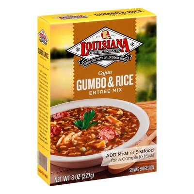 Louisiana Fish Fry Entree Mix Gumbo & Rice Cajun 6/8 OZ [UNFI #2833580] [ebt]