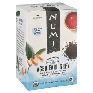 Numi Tea Black Tea Aged Earl Grey Bags 6/18 Bag [UNFI #0180331] [ebt]