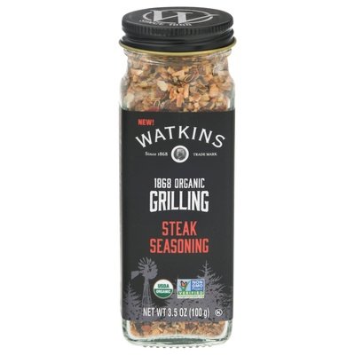 Watkins Seasoning Steak Organic Grilling 3/3.5 OZ [UNFI #2726578] [ebt]