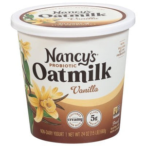 Nancys Springfield Creamery Yogurt Non-Dairy Oatmilk Probiotic Vanilla 6/24 OZ [UNFI #2364255] [ebt]