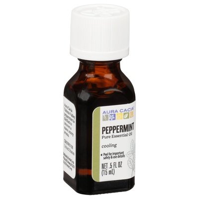 Aura Cacia Pure Essential Oil Peppermint Cooling 1/.5 OZ [UNFI #445544] T