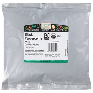 Frontier Nat Prod Co-Op Black Peppercorns Whole 1 Lb [UNFI #0173054] [ebt]