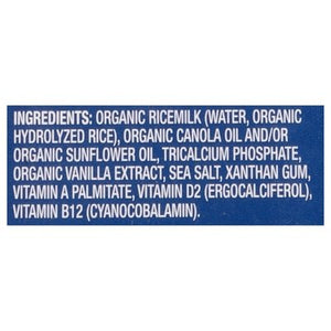 Dream Ricemilk Organic Original Unsweetened 12/32 OZ [UNFI #1012343] [ebt]