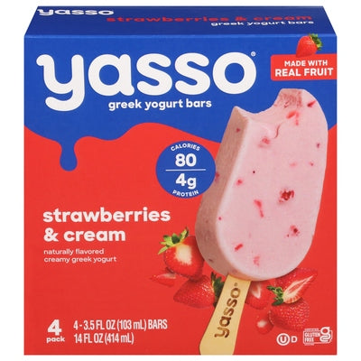 Yasso Strawberry Greek Yogurt 8/4/3.5 Z [UNFI  #3053063]