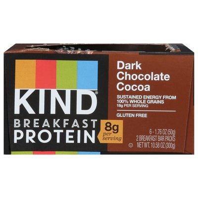 Kind Breakfast Bar Dark Chocolate Cocoa 5/6/1.76 [UNFI #2903037] [ebt]