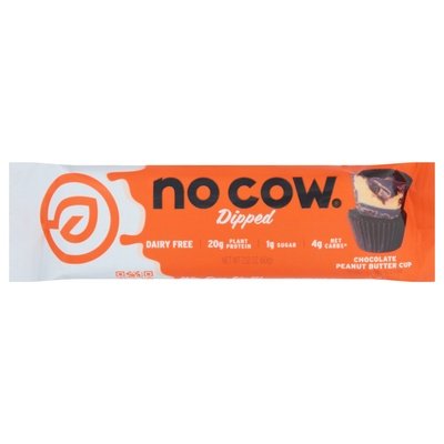 No Cow Protein Bar Chocolate Peanut Butter Cup Dipped 12/2.12 Z [UNFI #2798734] [ebt]