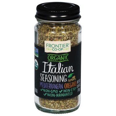 Frontier Nat Prod Co-Op Seasoning With Mediterranean Oregano Italian 0.64 OZ [UNFI #0956342] [ebt]