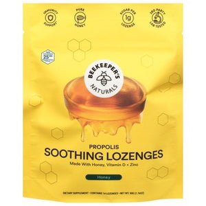 Beekeepers Naturals Soothing Lozenges Propolis Honey 1/1.76 OZ [UNFI #2747012] T