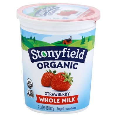 Stonyfield Organic Yogurt Whole Milk Strawberry 6/32 OZ [UNFI #2295780] [ebt]