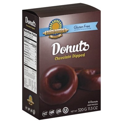 Kinn Dnut Choc Dip Wf Gf 8/11.3 OZ [UNFI  #0404863]