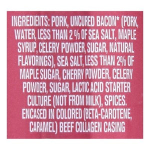 Vermont Smoke And Cure Pork Stick Hickory Smoked Uncured Bacon 24/1 OZ [UNFI #1924455] [ebt]