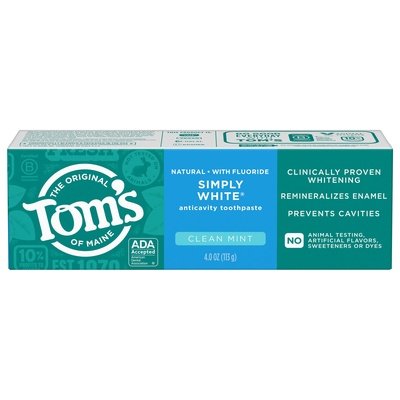 Toms Of Maine  Toothpaste Anticavity Clean Mint 6/4 OZ [UNFI #3027232] T