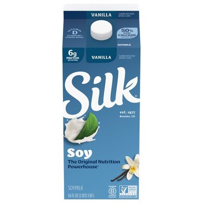 Silk Soymilk Vanilla 6/64 OZ [UNFI #0730507] [ebt] T