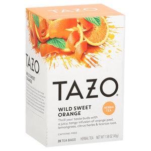 Tazo Herbal Tea Wild Sweet Orange Bags 6/20 BAG [UNFI #0140798 ] [ebt]