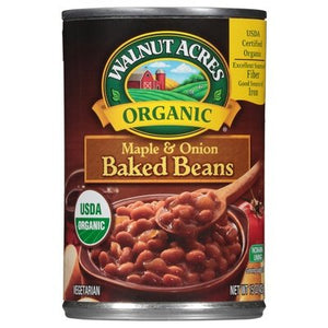 Walnut Acres Organic Farms Baked Beans Maple & Onion 12/15 OZ [UNFI #134635] [ebt]
