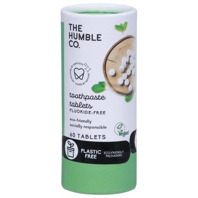 The Humble Co Toothpaste Tablets Fluoride-Free 60 CT [UNFI #2814911] T