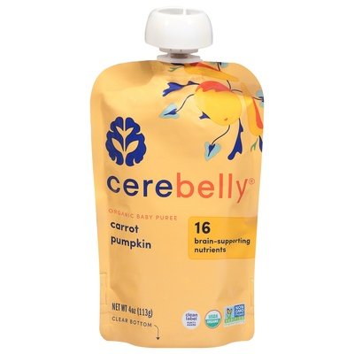 Cerebelly Baby Puree Organic Carrot Pumpkin 6/4 OZ [UNFI #2529311] [ebt]