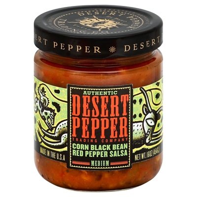 Desert Pepper Trading Co Salsa Corn Black Bean Red Pepper Medium 6/16 OZ [UNFI #275032] [ebt]