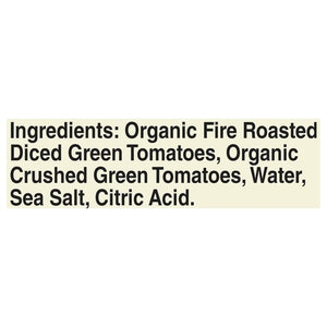 Muir Glen Green Tomatoes Petite Diced Fire Roasted 12/14.5 Z [UNFI #2889020] [ebt]