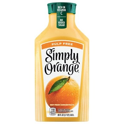 Simply 100% Orange Juice Pulp Free 6/89 OZ [UNFI #3023173] [ebt] T