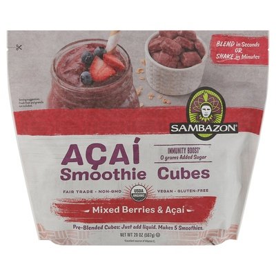 Sambazon Cubes Smoothie Berry Acai 6/20 OZ [UNFI  #2906774]