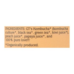 Gts Raw Kombucha Peach Paradise 12/16 OZ [UNFI #2814937] [ebt]