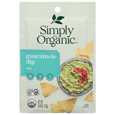 Simply Organic Mix Guacamole Dip 12/.8 OZ [UNFI #915819] [ebt]