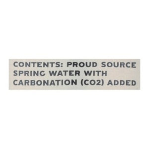 Proud Source Spring Water Sparkling Lightly Carbonated 12/25.3 OZ [UNFI #2666162] [ebt] T