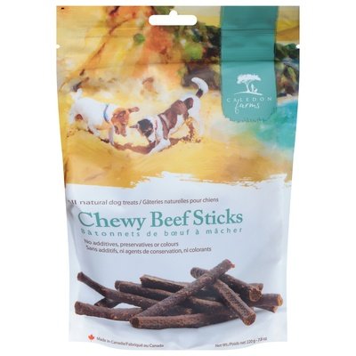 Caledon Farms Dog Treats Chewy Beef Sticks All Natural 4/7.8 OZ [UNFI #2704666]