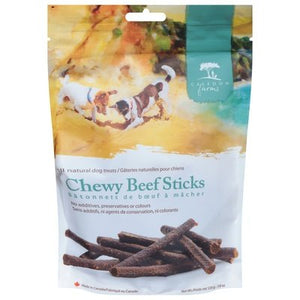 Caledon Farms Dog Treats Chewy Beef Sticks All Natural 4/7.8 OZ [UNFI #2704666]