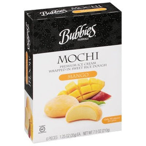 Bubbies Mochi Icrm Mango 8/7.5 OZ [UNFI  #2211027]