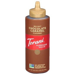 Torani Puremade Sauce Sea Salt Chocolate Caramel Flavored 4/16.5 OZ [UNFI #2459964] [ebt] T