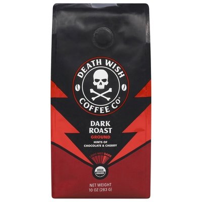 Death Wish Coffee Coffee Ground Dark Roast 6/10 OZ [UNFI #2950509] [ebt]
